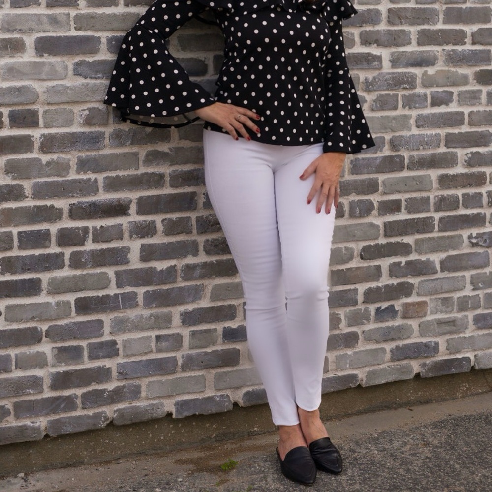 White Skinny Pants for Tall Women